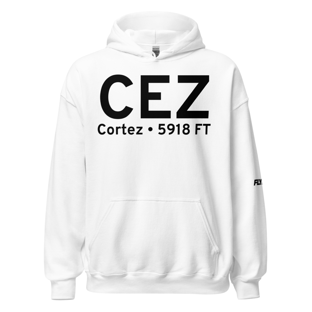 Cortez (KCEZ) Airport Hoodie Sweatshirt 