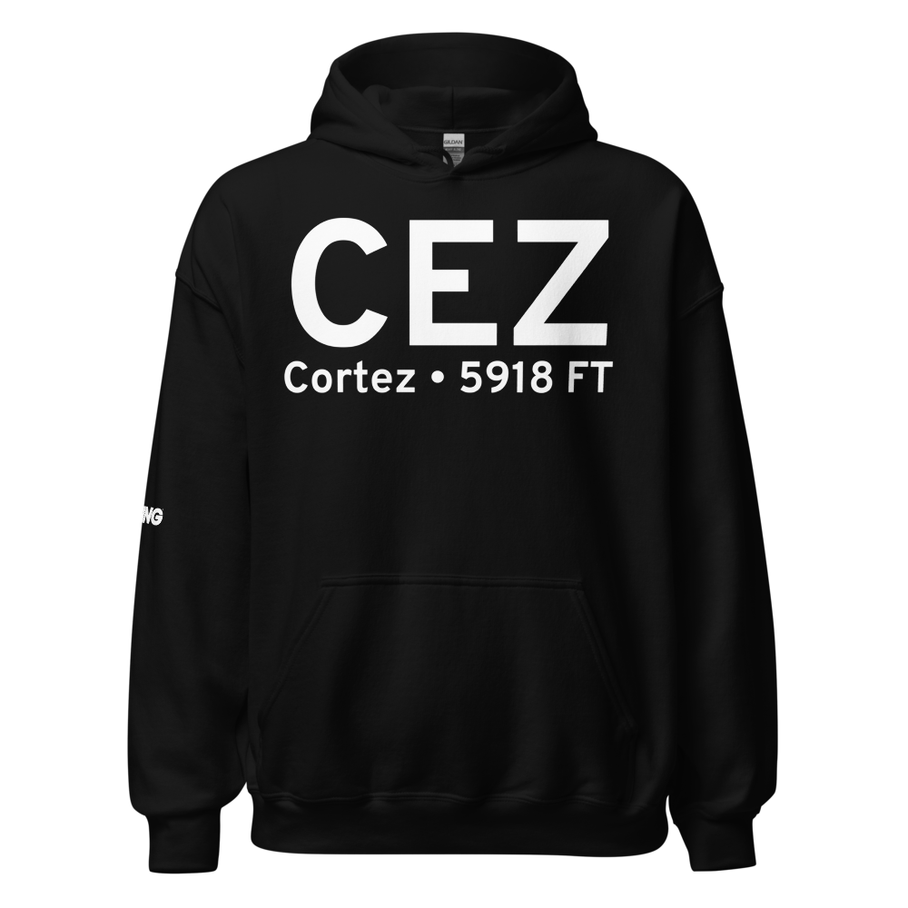 Cortez (KCEZ) Airport Hoodie Sweatshirt 