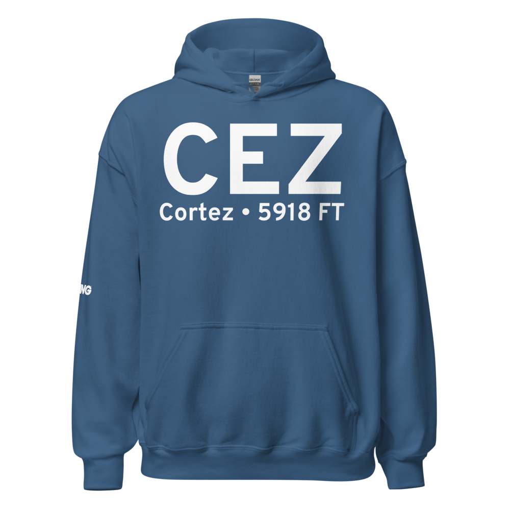 Cortez (KCEZ) Airport Hoodie Sweatshirt 