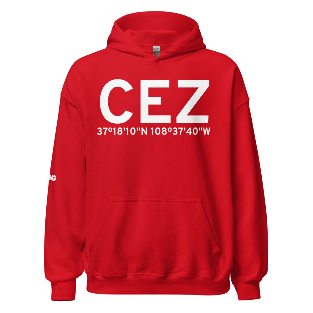 Cortez (KCEZ) Airport Hoodie Sweatshirt 