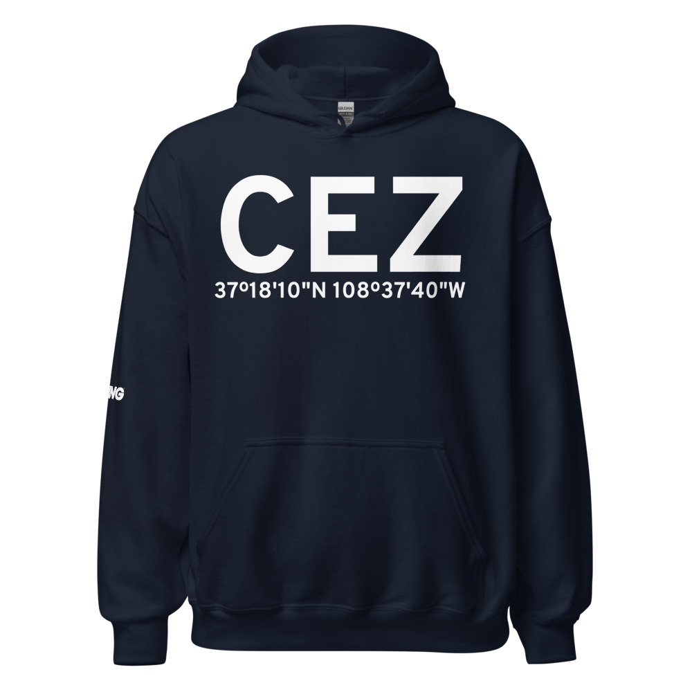 Cortez (KCEZ) Airport Hoodie Sweatshirt 