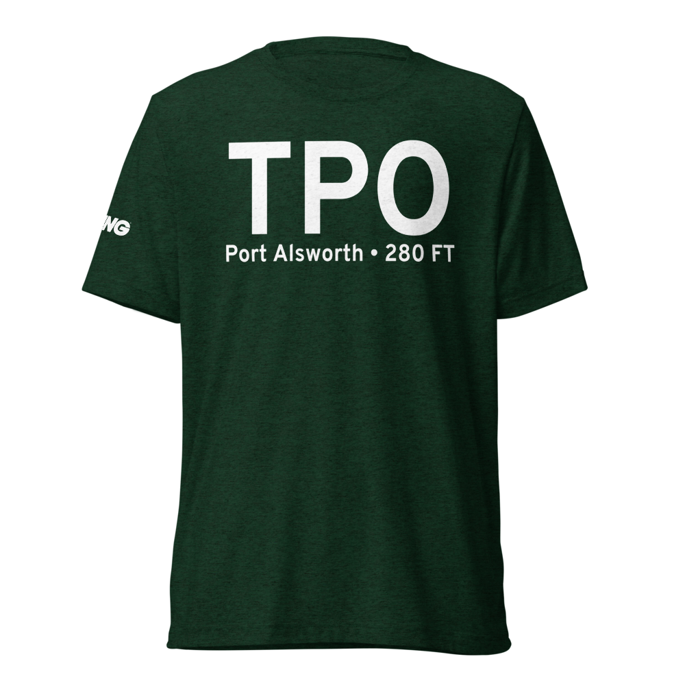 Port Alsworth (TPO) Airport Tri-blend T-Shirt 