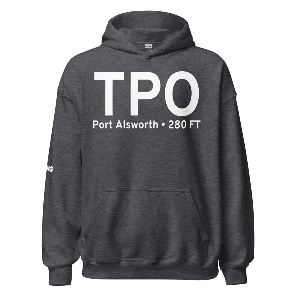 Port Alsworth (TPO) Airport Hoodie Sweatshirt 