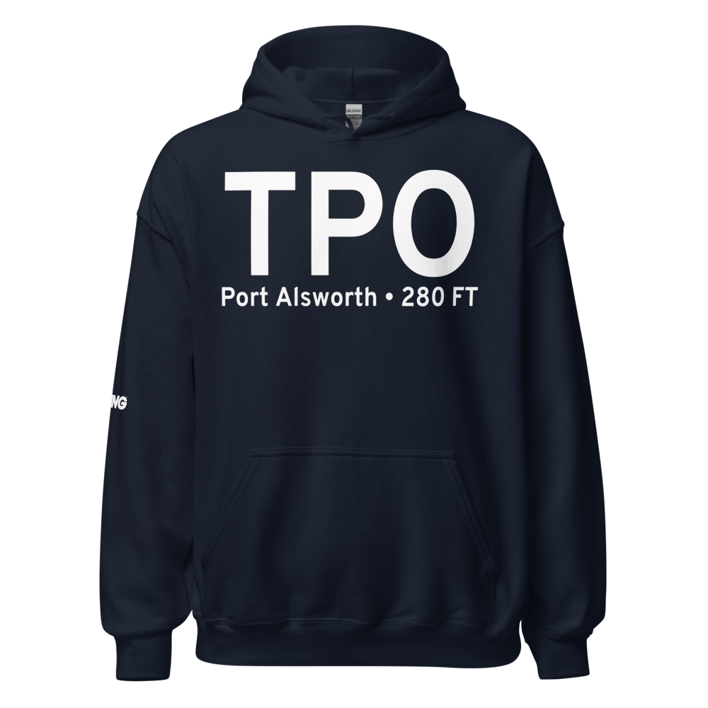 Port Alsworth (TPO) Airport Hoodie Sweatshirt 