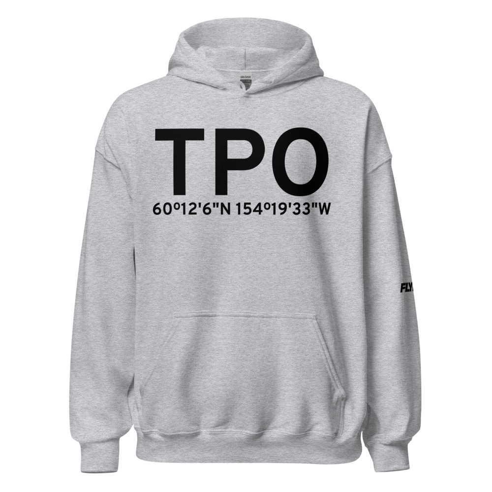 Port Alsworth (TPO) Airport Hoodie Sweatshirt 