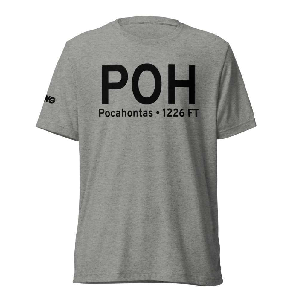 Pocahontas (KPOH) Airport Tri-blend T-Shirt 