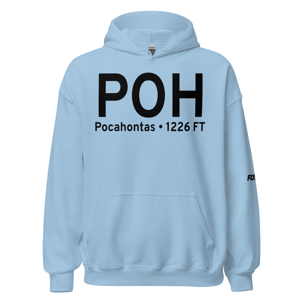 Pocahontas (KPOH) Airport Hoodie Sweatshirt 