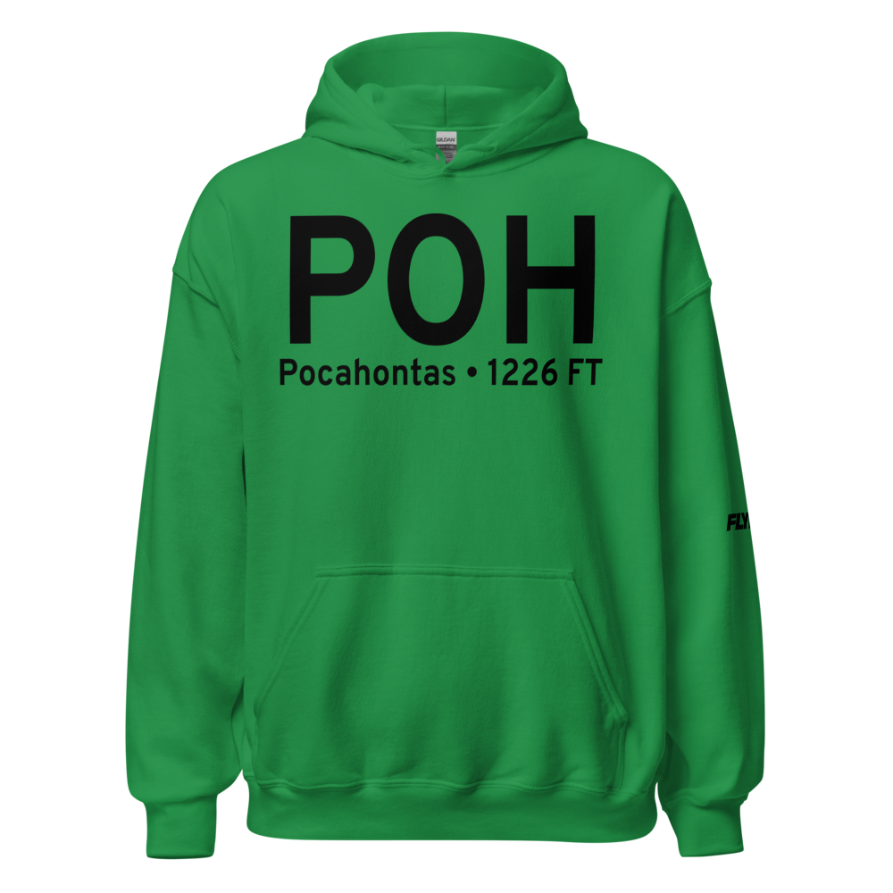 Pocahontas (KPOH) Airport Hoodie Sweatshirt 