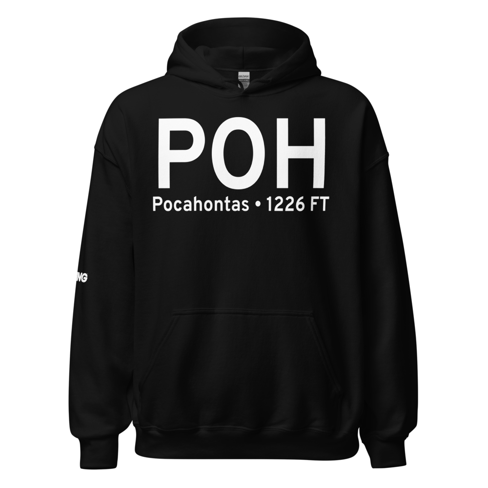 Pocahontas (KPOH) Airport Hoodie Sweatshirt 