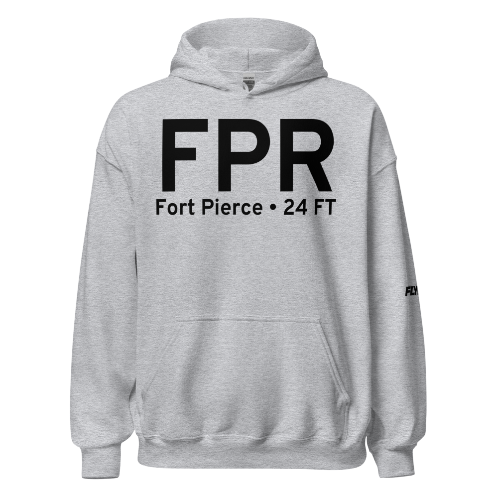 Fort Pierce (KFPR) Airport Hoodie Sweatshirt 