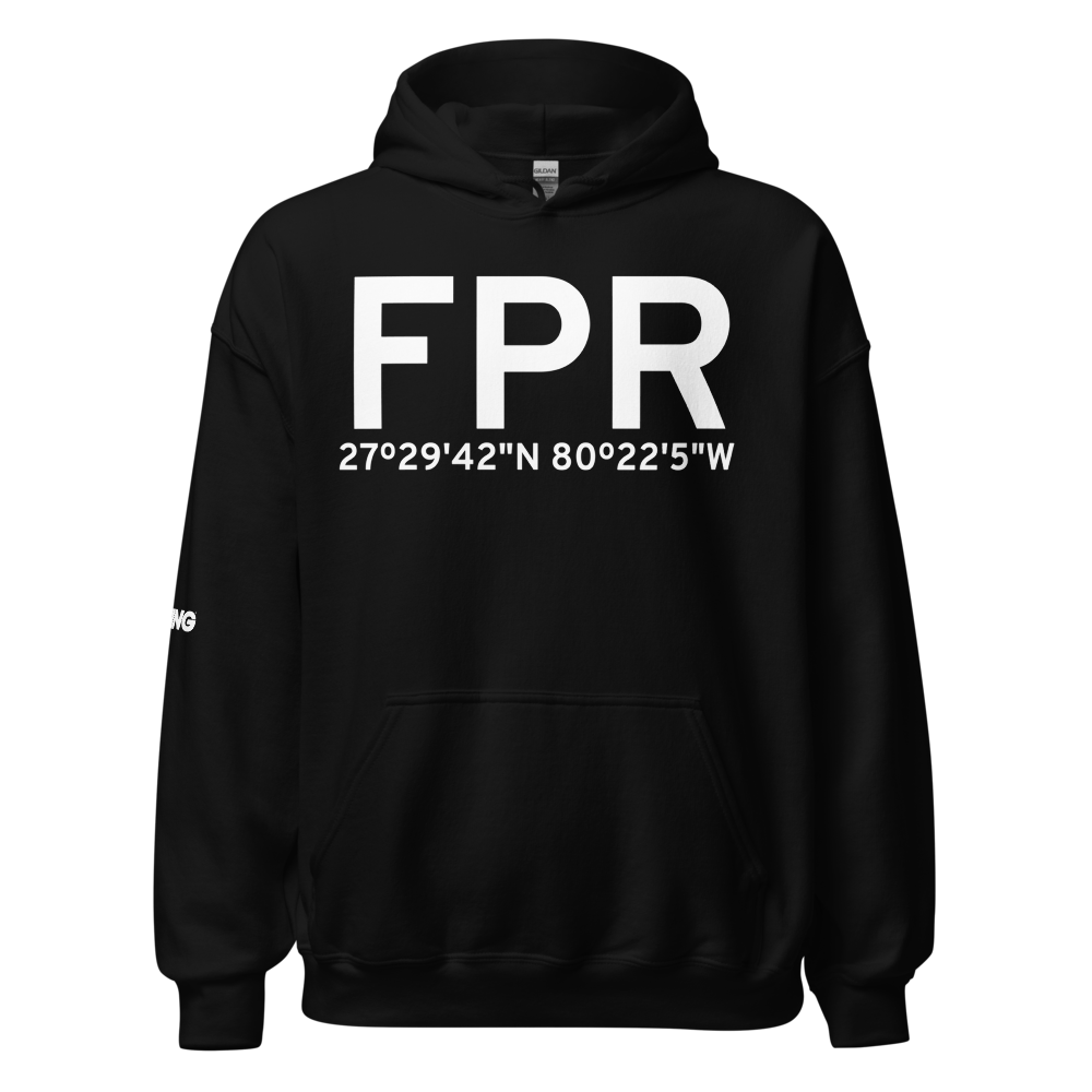 Fort Pierce (KFPR) Airport Hoodie Sweatshirt 
