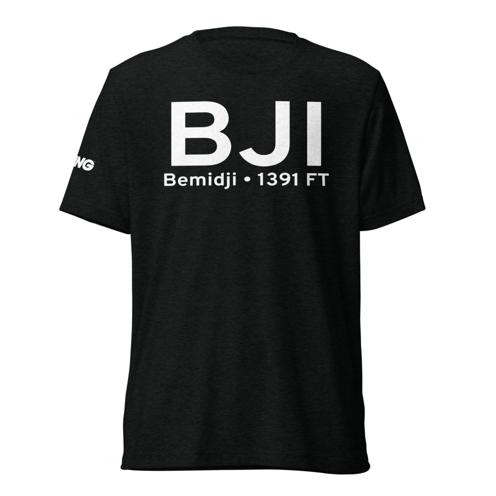 Bemidji (KBJI) Airport Tri-blend T-Shirt 