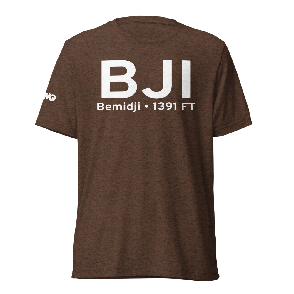 Bemidji (KBJI) Airport Tri-blend T-Shirt 
