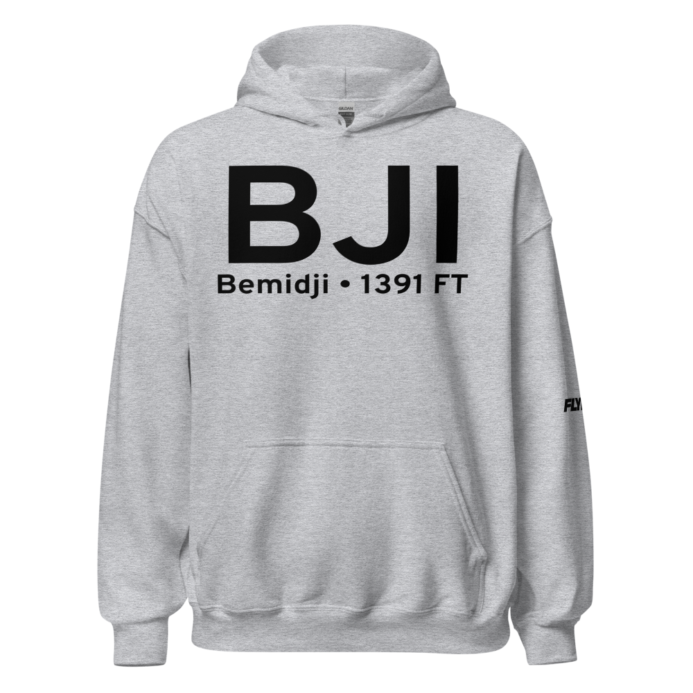 Bemidji (KBJI) Airport Hoodie Sweatshirt 