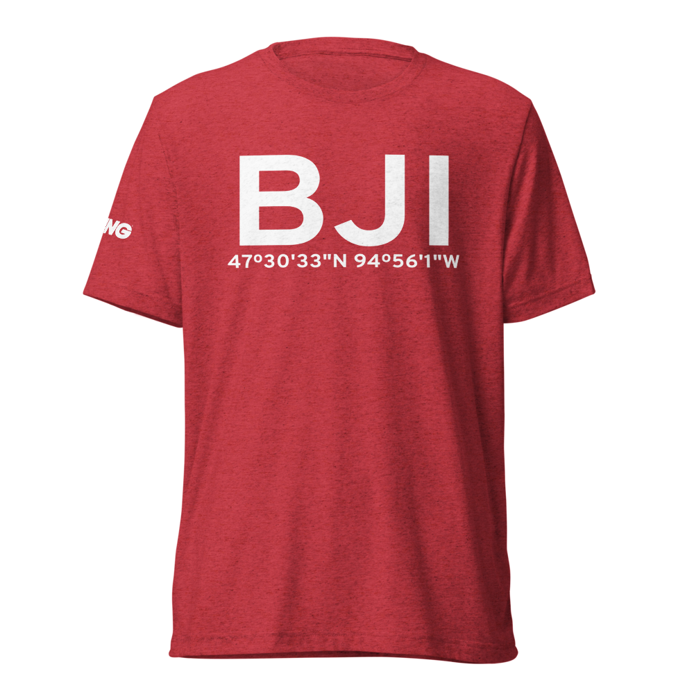 Bemidji (KBJI) Airport Tri-blend T-Shirt 