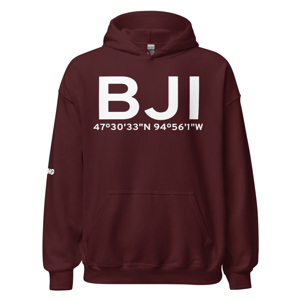 Bemidji (KBJI) Airport Hoodie Sweatshirt 