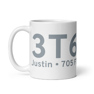 Justin (3T6) Airport Mug