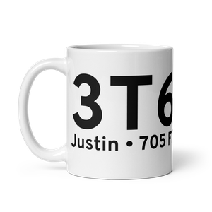 Justin (3T6) Airport Mug