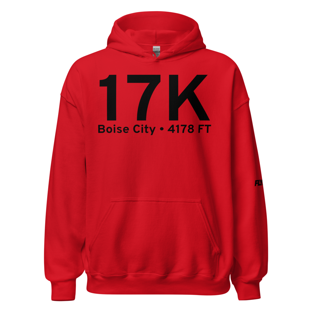 Boise City (K17K) Airport Hoodie Sweatshirt 