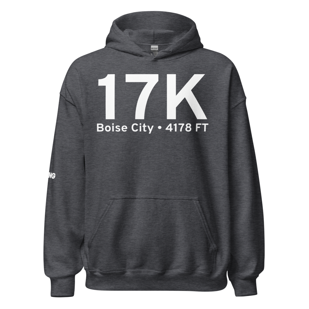 Boise City (K17K) Airport Hoodie Sweatshirt 