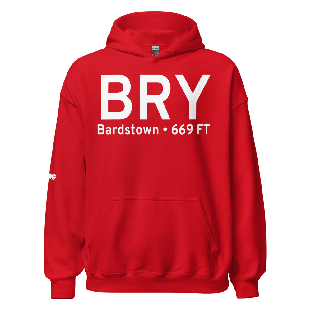 Bardstown (KBRY) Airport Hoodie Sweatshirt 