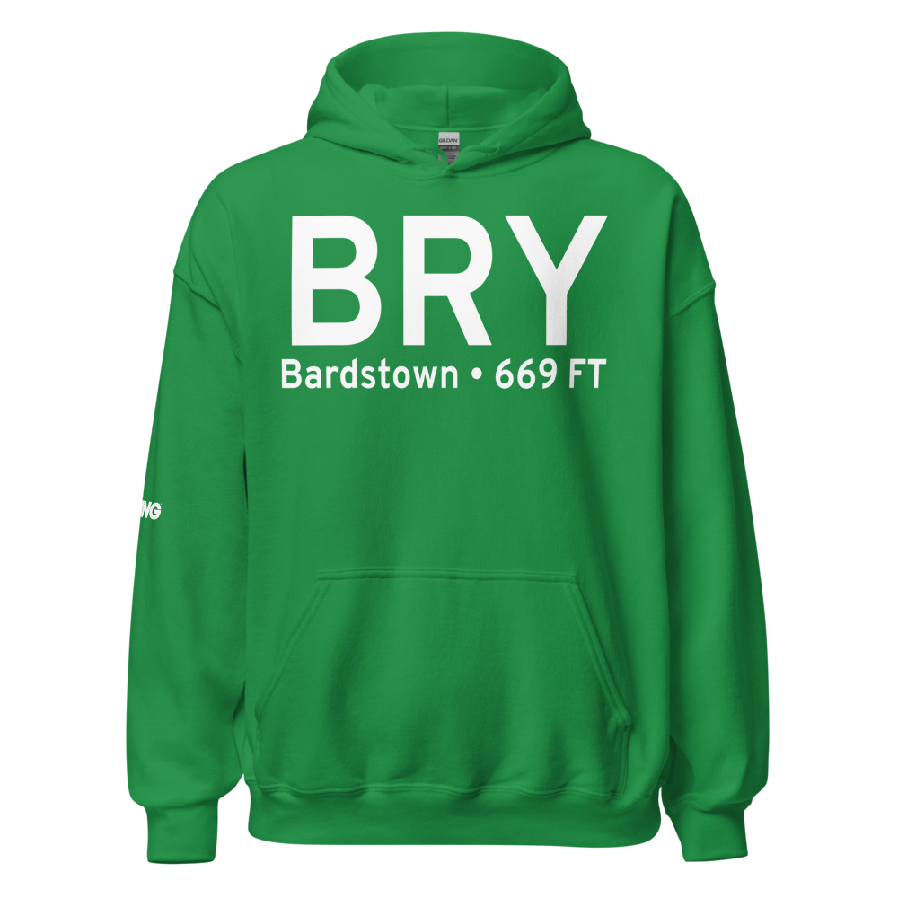 Bardstown (KBRY) Airport Hoodie Sweatshirt 