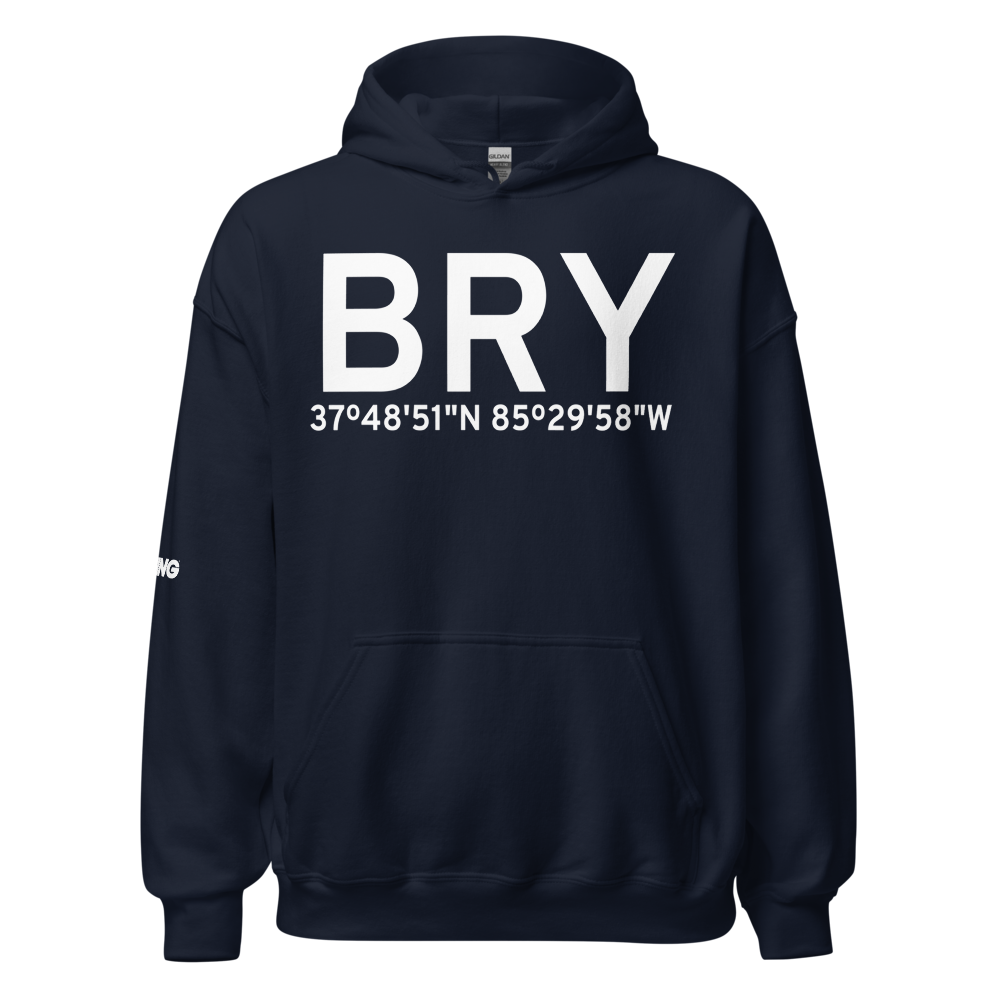 Bardstown (KBRY) Airport Hoodie Sweatshirt 