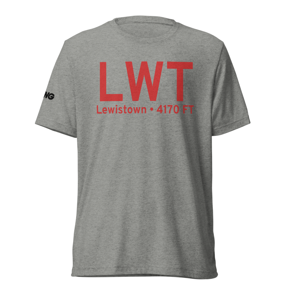 Lewistown (KLWT) Airport Tri-blend T-Shirt 