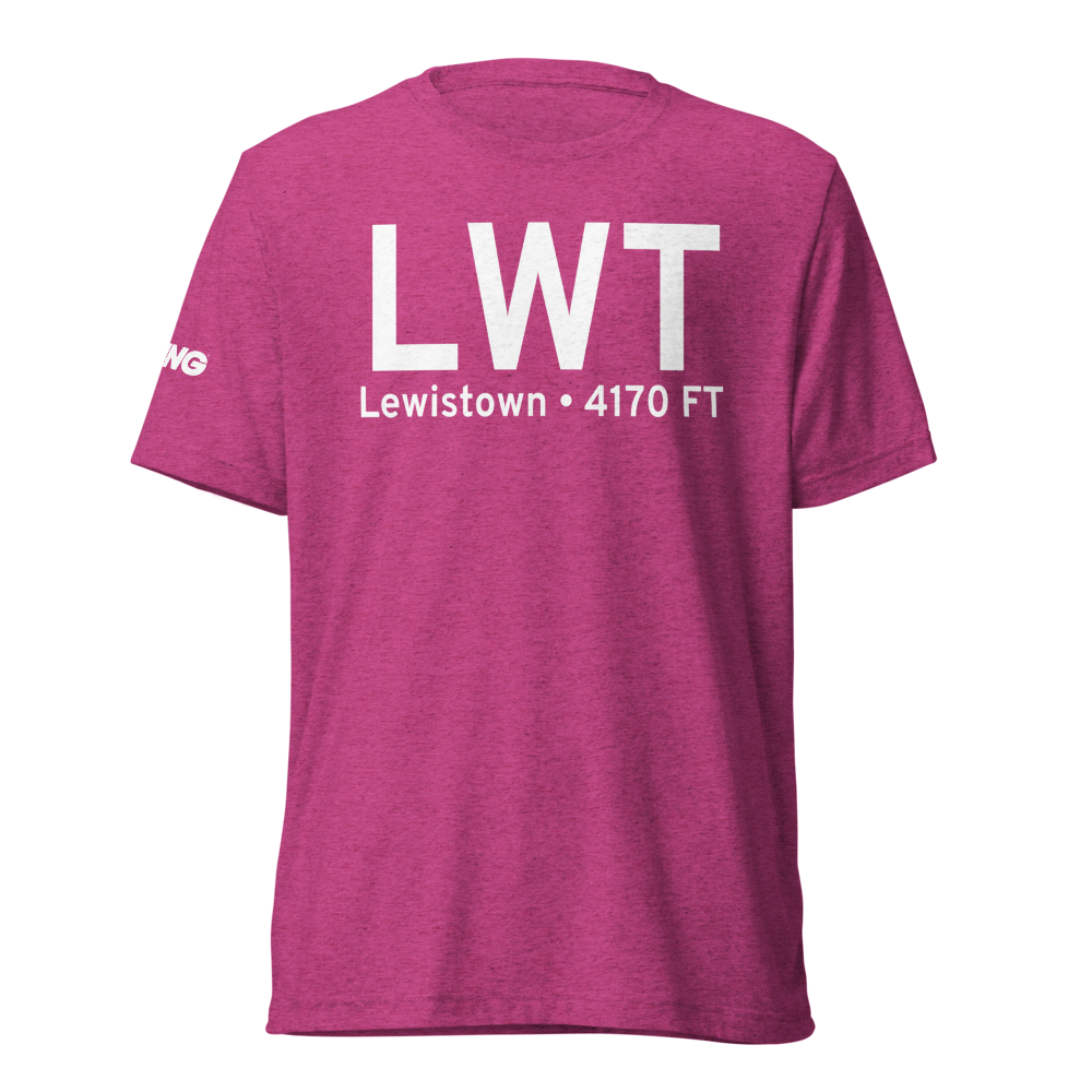 Lewistown (KLWT) Airport Tri-blend T-Shirt 