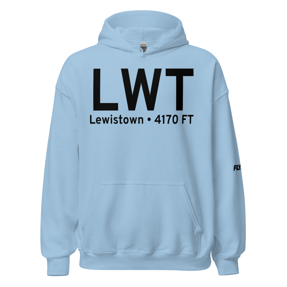 Lewistown (KLWT) Airport Hoodie Sweatshirt 