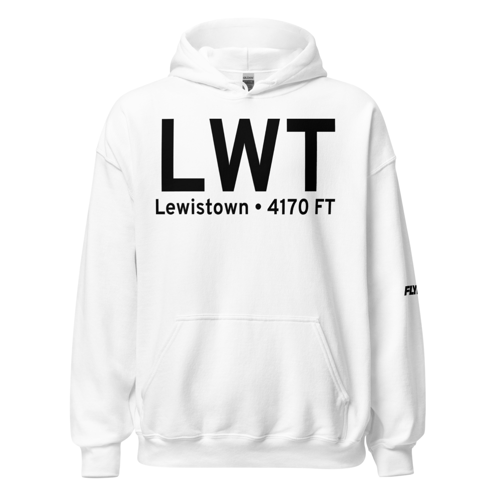 Lewistown (KLWT) Airport Hoodie Sweatshirt 