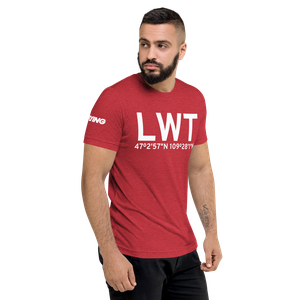Lewistown (KLWT) Airport Tri-blend T-Shirt