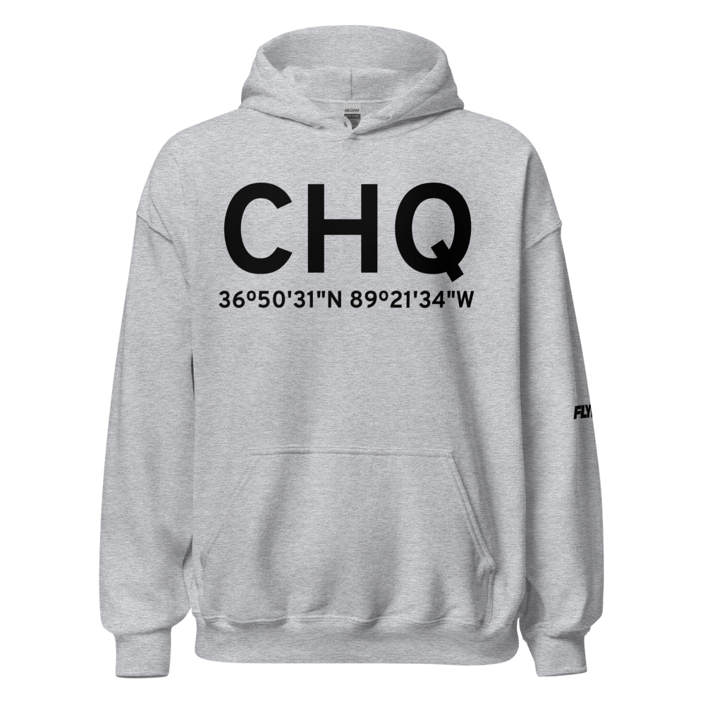 Charleston (KCHQ) Airport Hoodie Sweatshirt 
