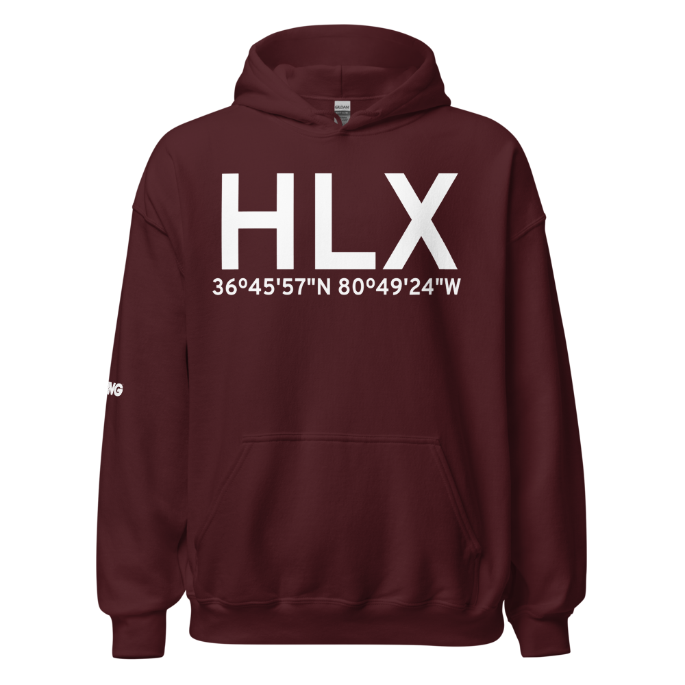 Galax Hillsville (KHLX) Airport Hoodie Sweatshirt 