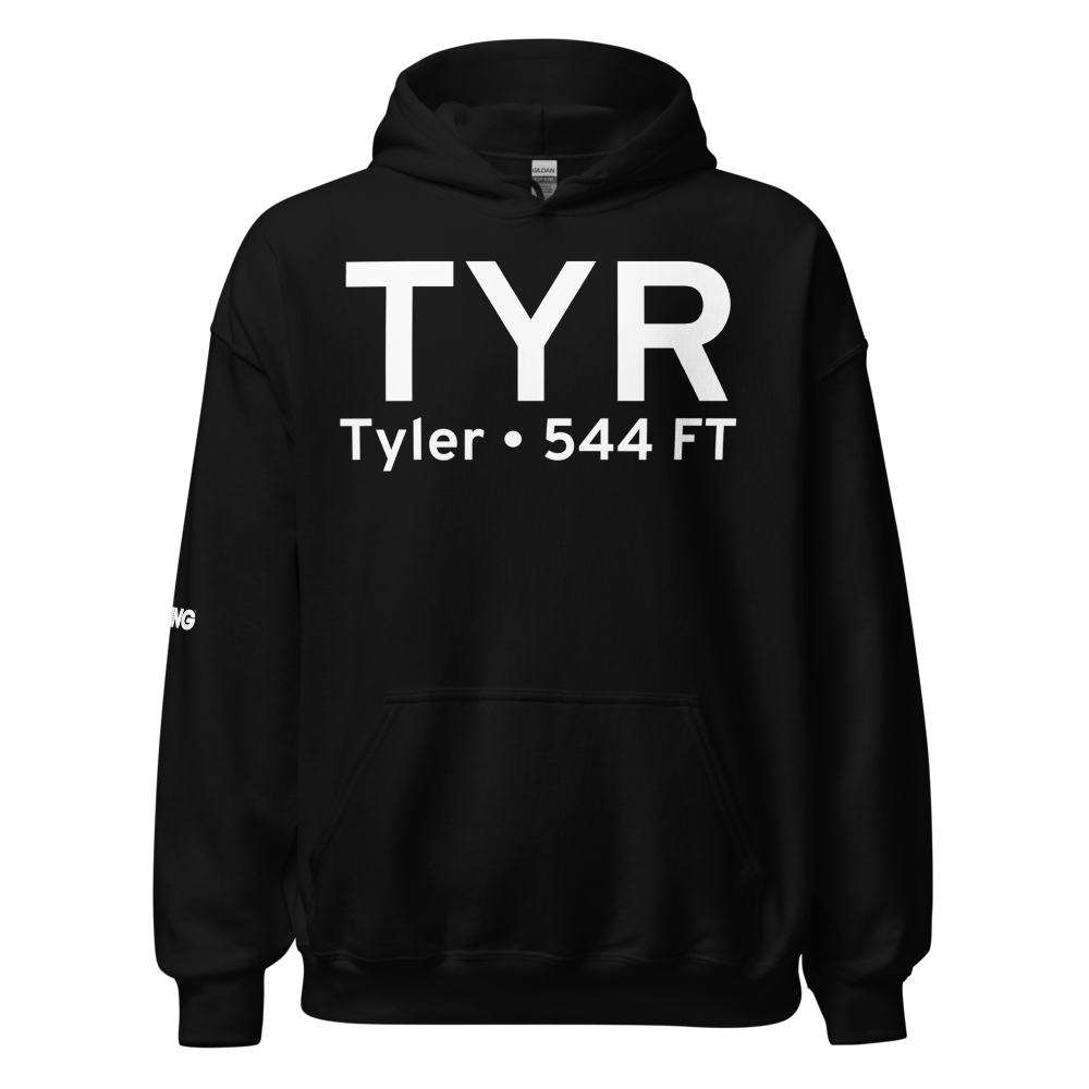 Tyler (KTYR) Airport Hoodie Sweatshirt 