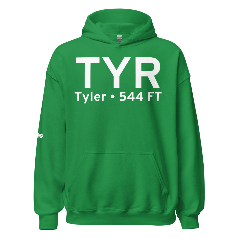 Tyler (KTYR) Airport Hoodie Sweatshirt 