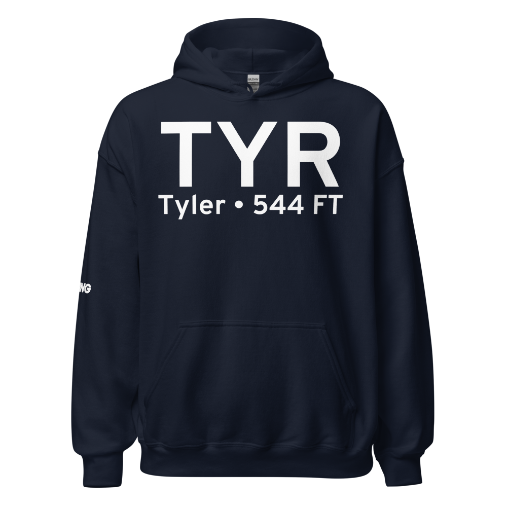 Tyler (KTYR) Airport Hoodie Sweatshirt 
