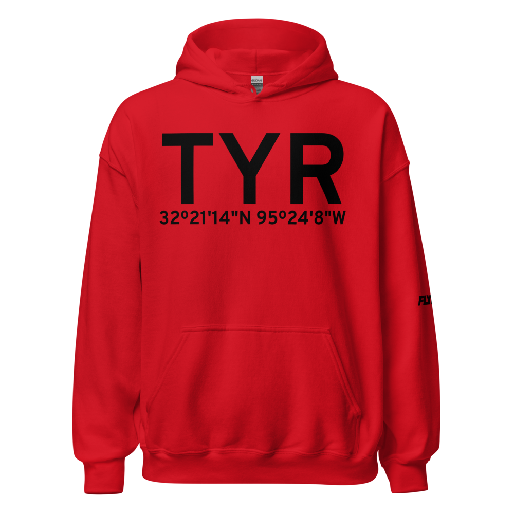 Tyler (KTYR) Airport Hoodie Sweatshirt 