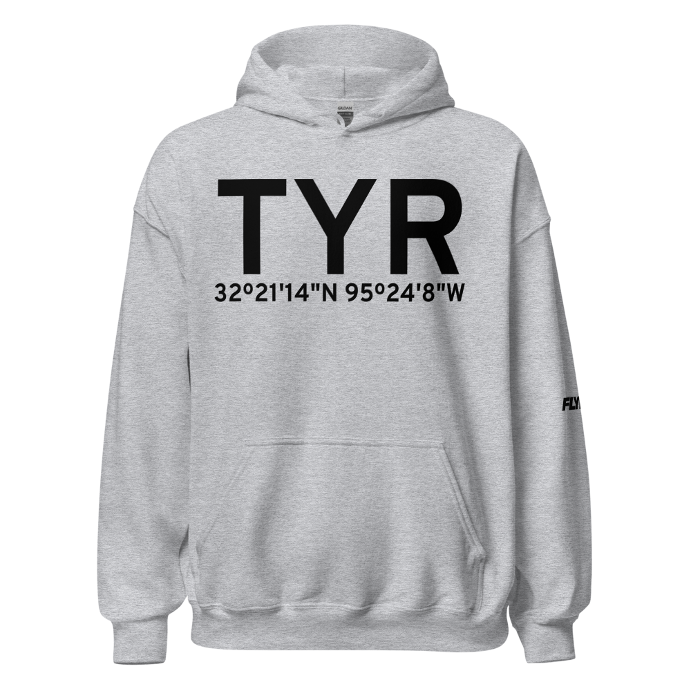 Tyler (KTYR) Airport Hoodie Sweatshirt 