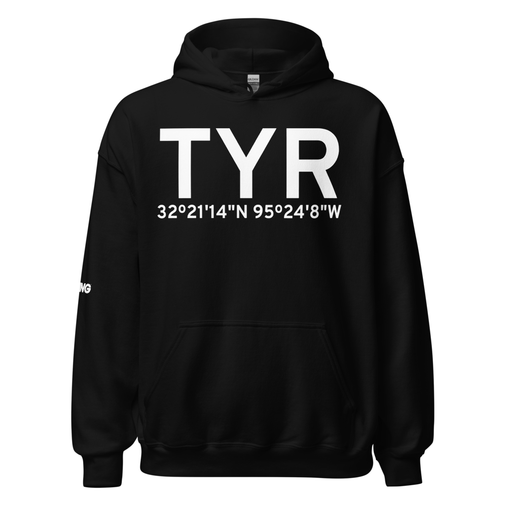 Tyler (KTYR) Airport Hoodie Sweatshirt 