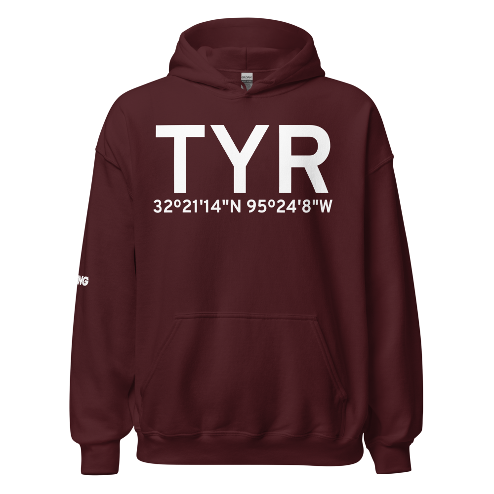 Tyler (KTYR) Airport Hoodie Sweatshirt 