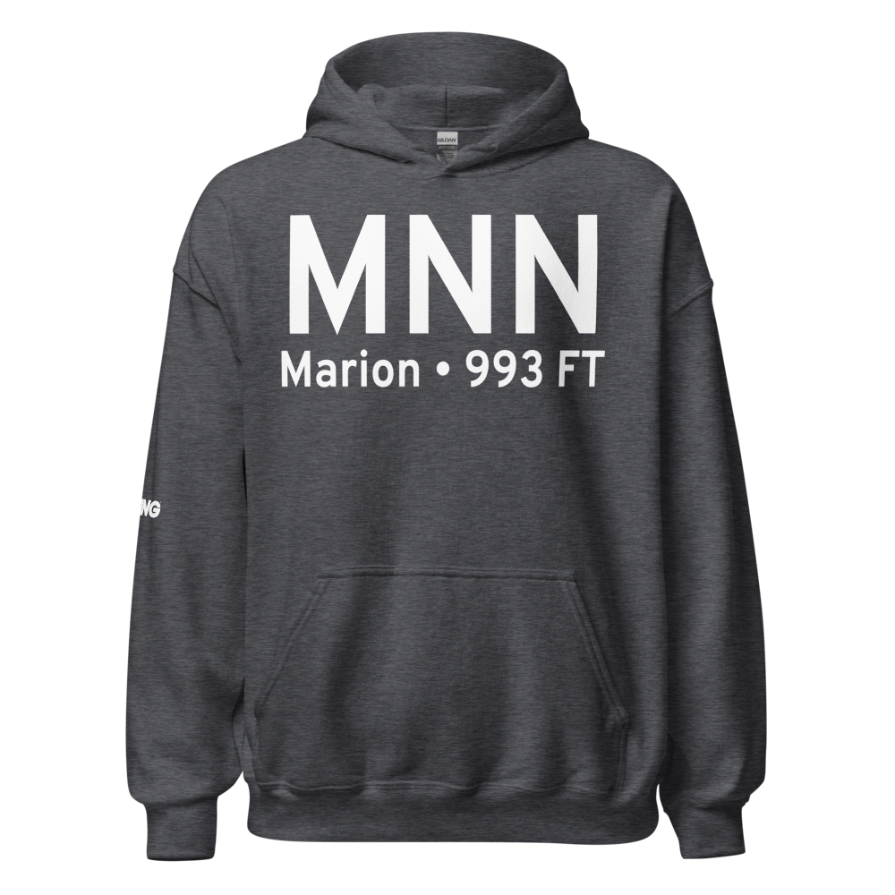 Marion (KMNN) Airport Hoodie Sweatshirt 