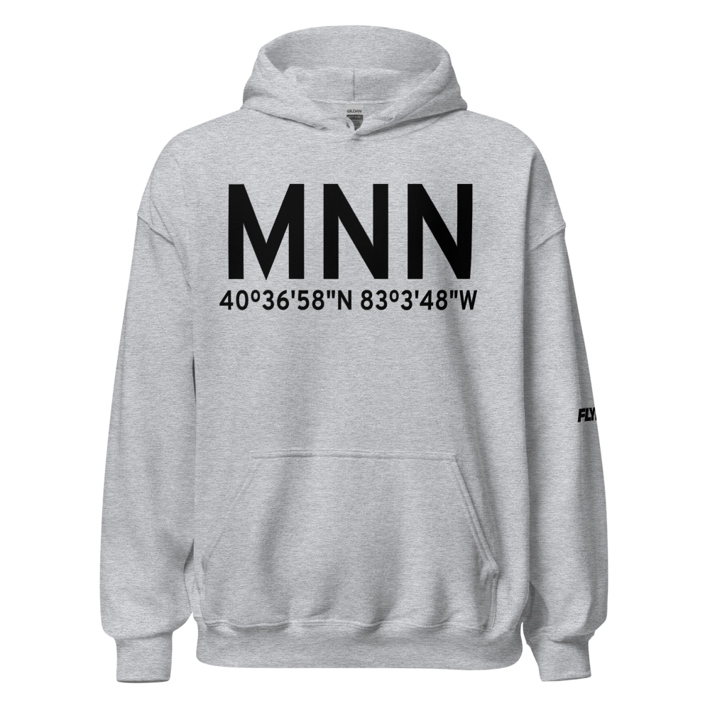 Marion (KMNN) Airport Hoodie Sweatshirt 