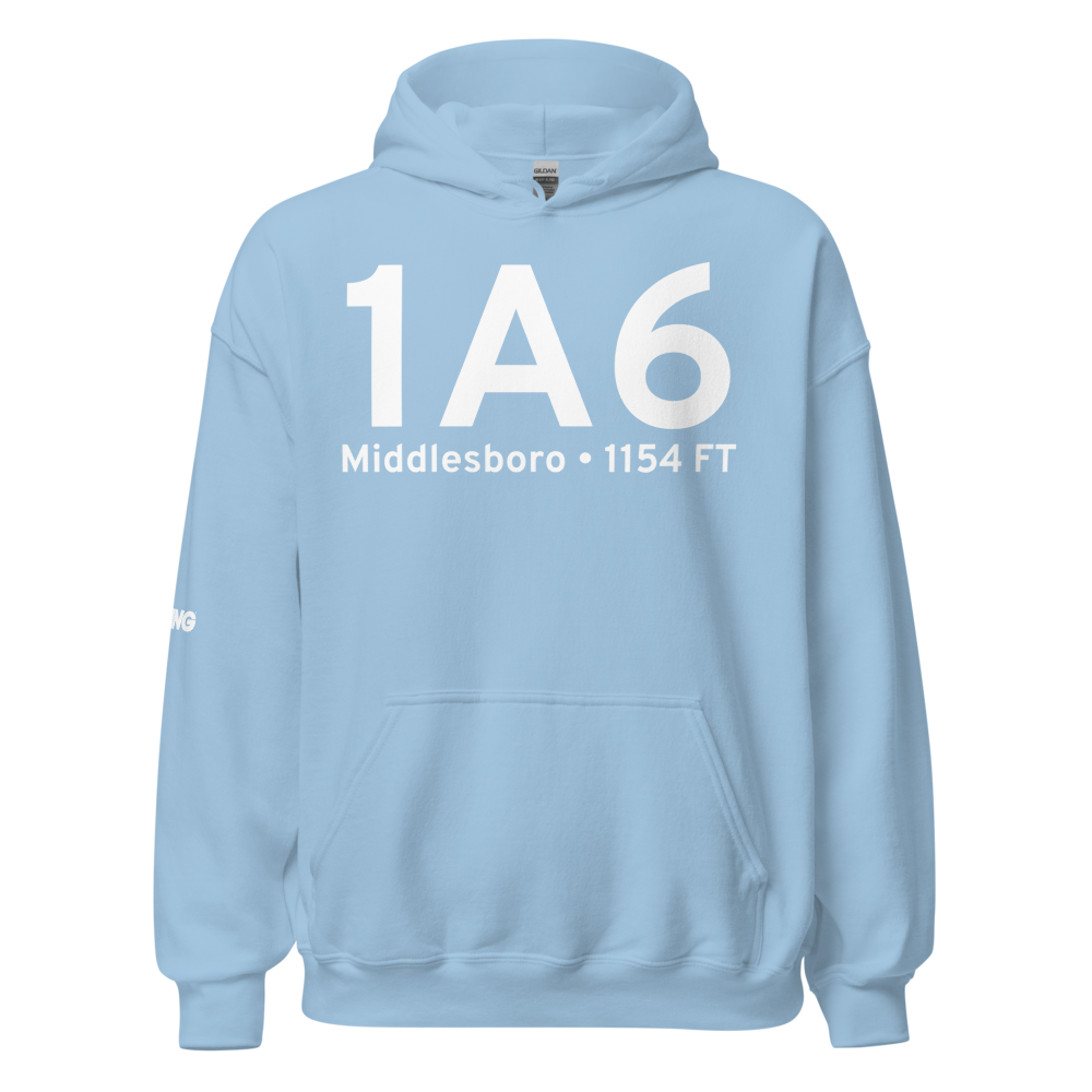 Middlesboro (K1A6) Airport Hoodie Sweatshirt 