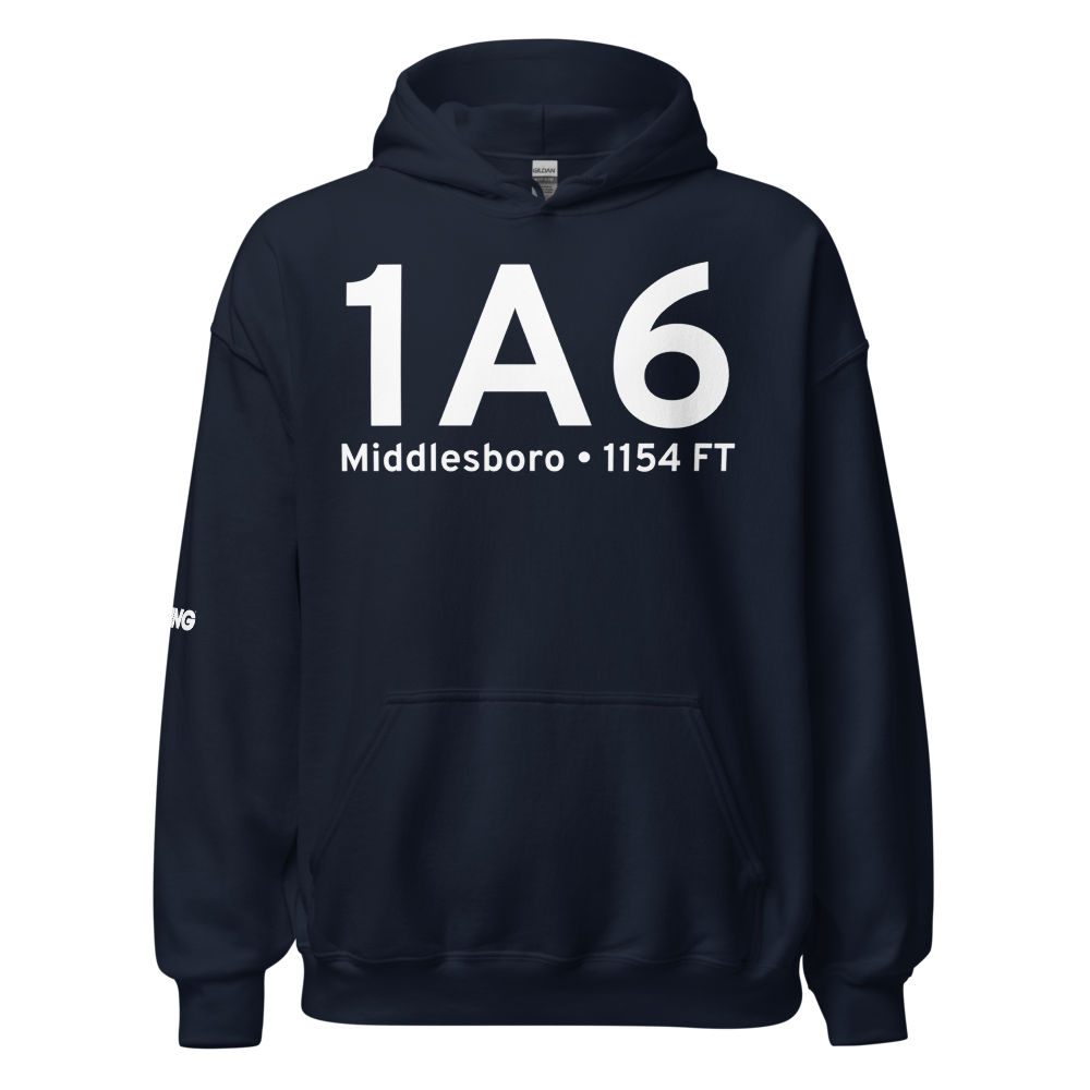 Middlesboro (K1A6) Airport Hoodie Sweatshirt 