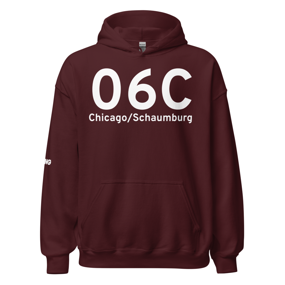 Chicago/Schaumburg (K06C) Airport Hoodie Sweatshirt 