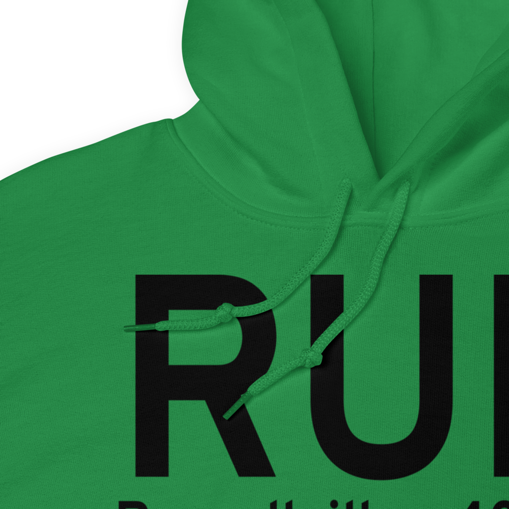 Russellville (KRUE) Airport Hoodie Sweatshirt 