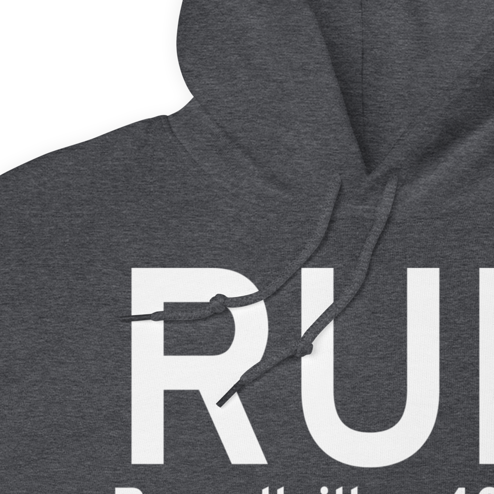 Russellville (KRUE) Airport Hoodie Sweatshirt 