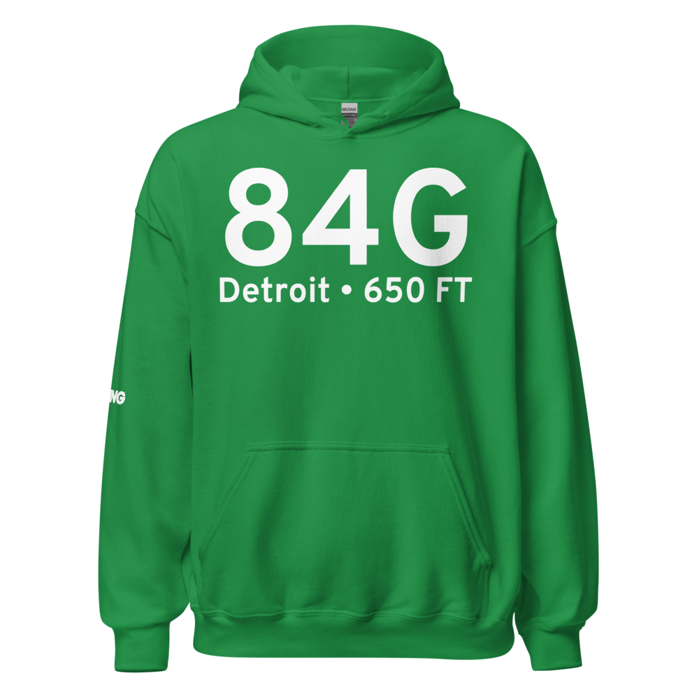 Detroit (84G) Airport Hoodie Sweatshirt 