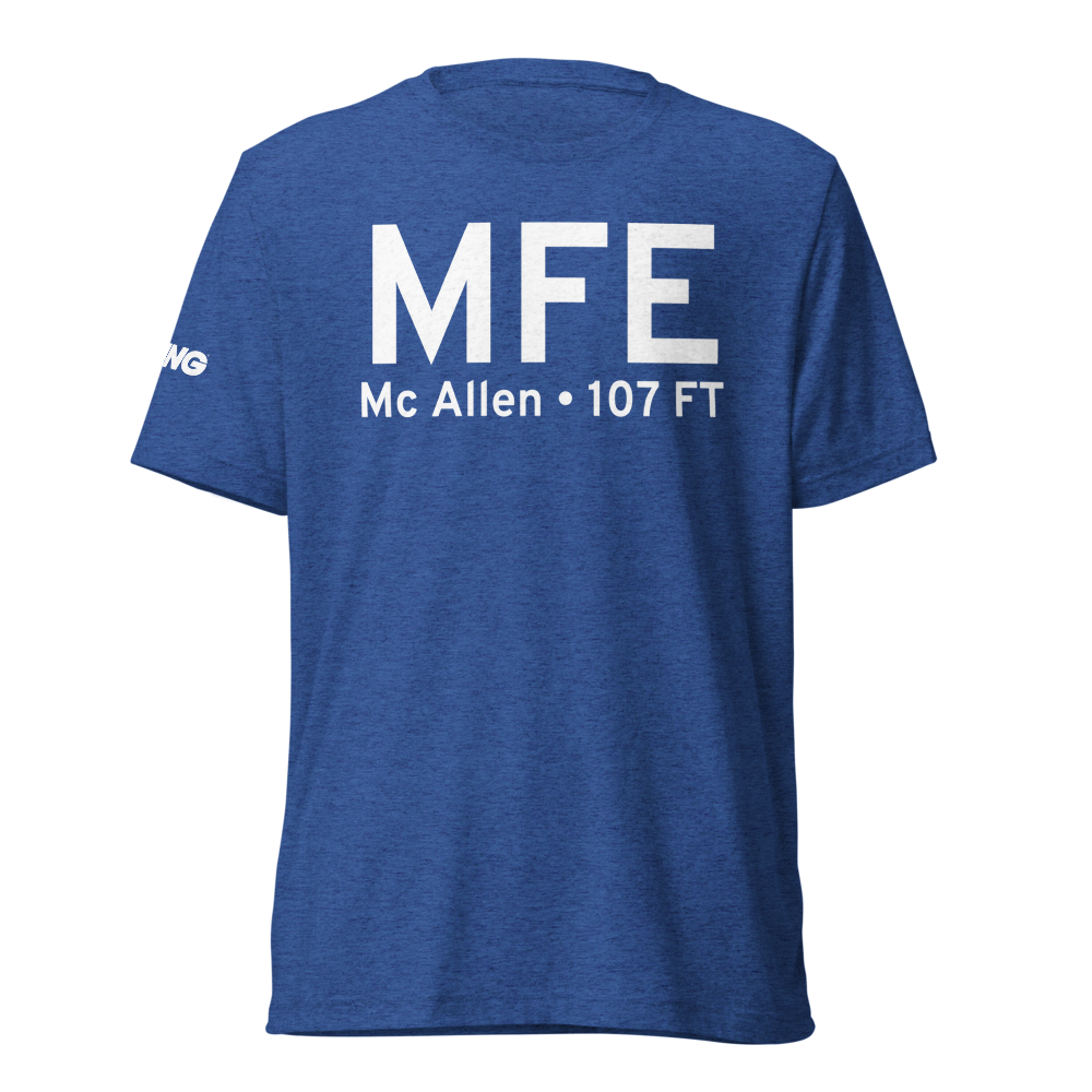 Mc Allen (KMFE) Airport Tri-blend T-Shirt 